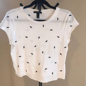 white tee with planets